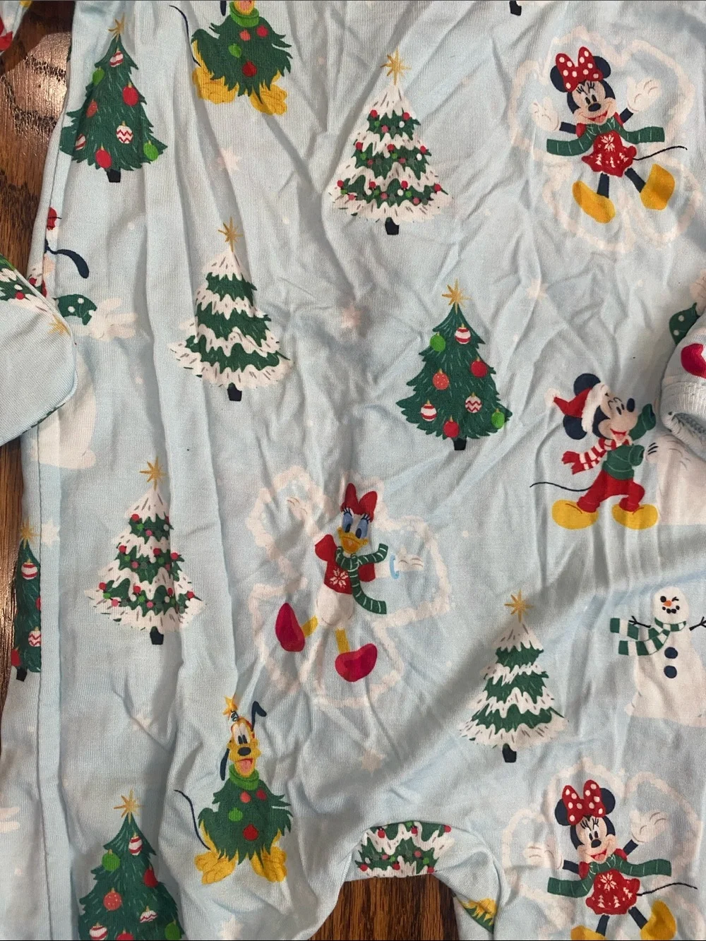 Magnetic Me Disney Mickey and Me Snow Excited bamboo footie, size 6-9 months.